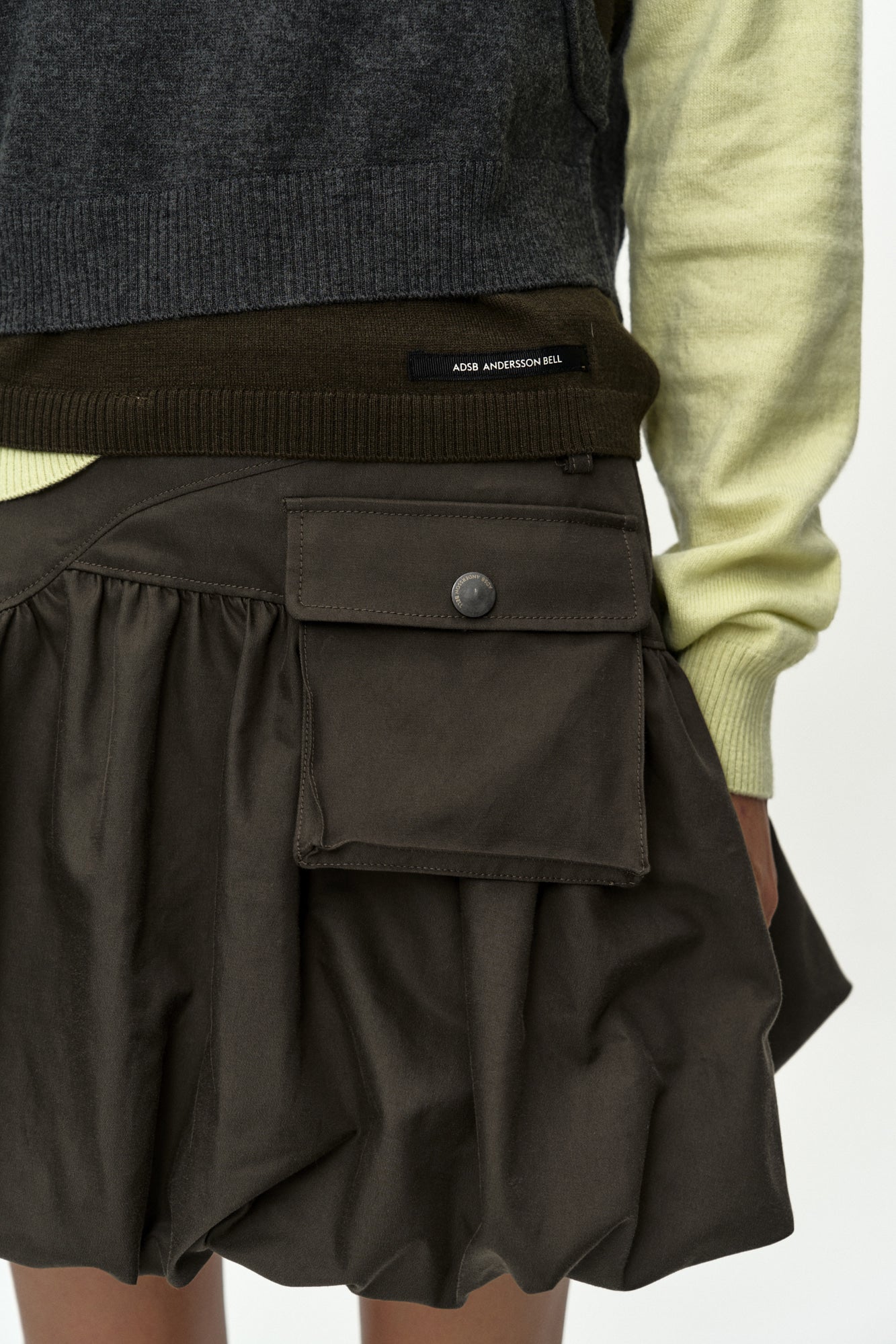 CARGO BALLOON SKIRT apa897w (CHARCOAL)
