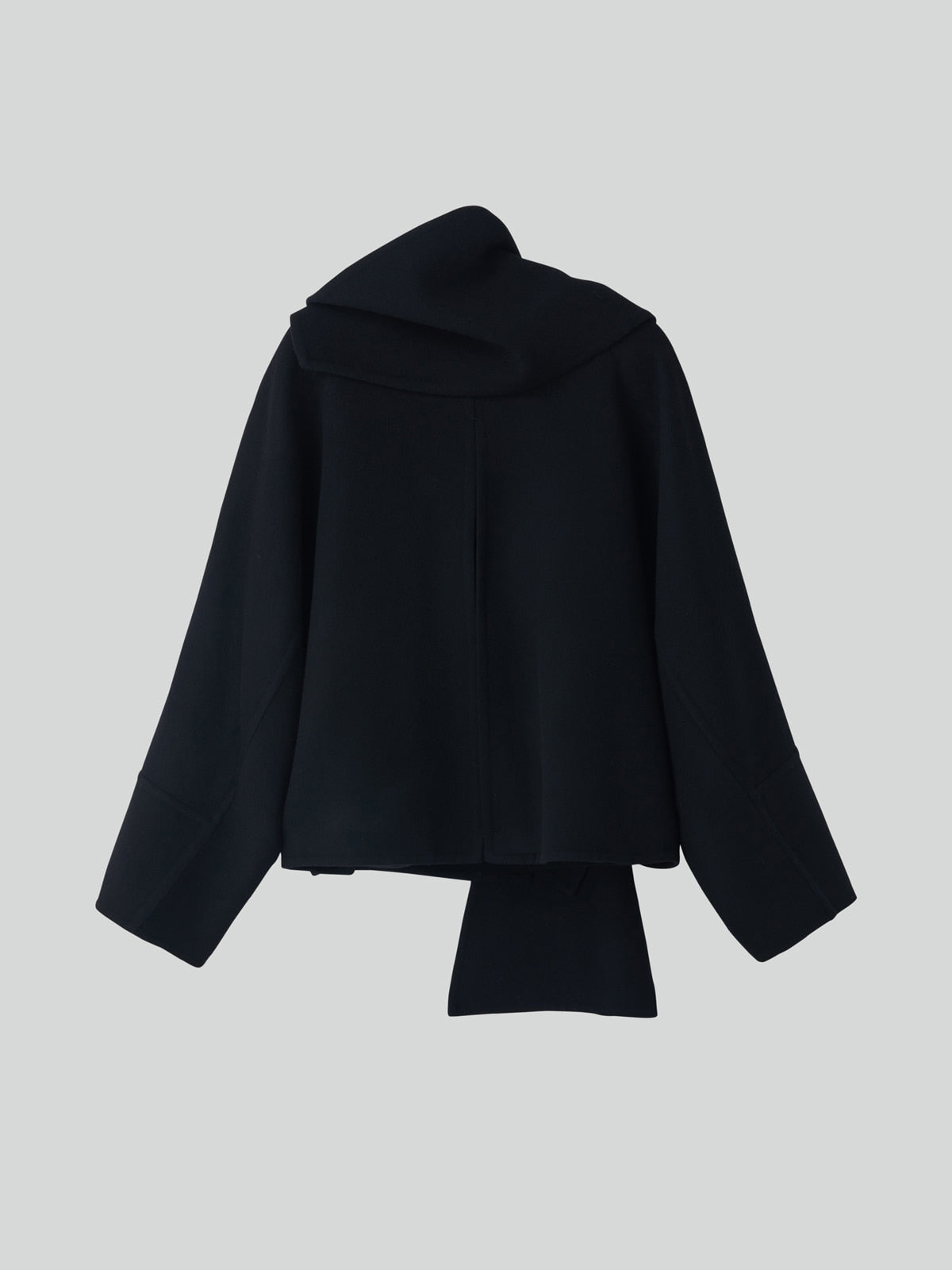 HANDMADE MUFFLER COAT (BLACK)