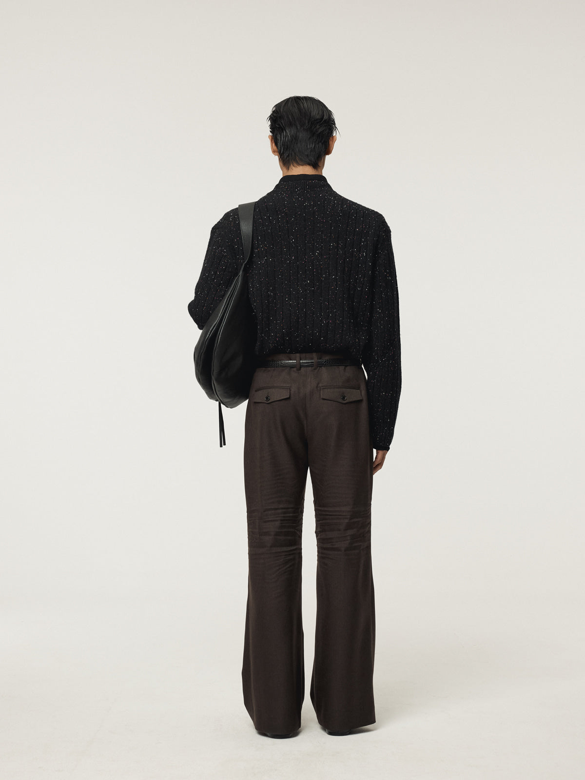 CANDY BOUCLE KNIT TOP (BLACK)