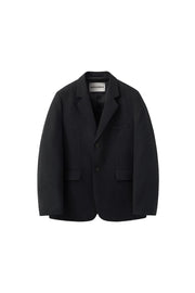 Oversized Wool Blazer BLACK