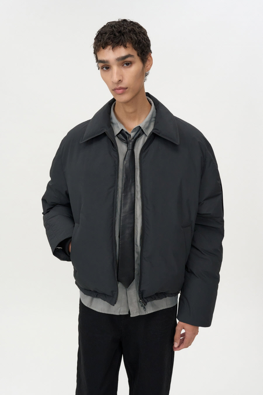 Color Flight Down Puffer BLACK