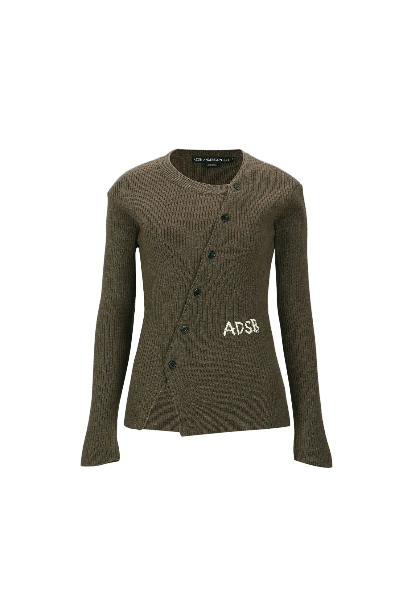 HAND STITCHED BASIC CARDIGAN atb1400w (BROWN)