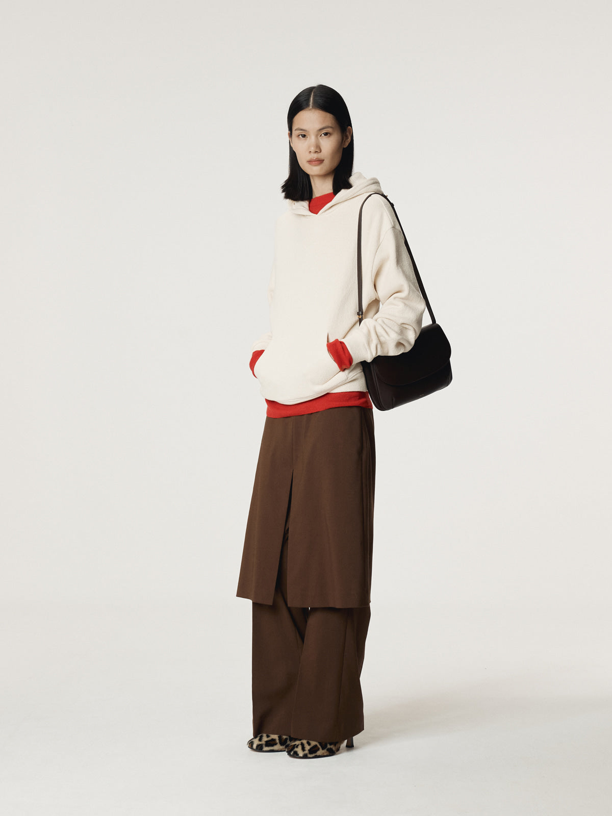RC LAYERED SKIRT PANTS (TOBACCO)