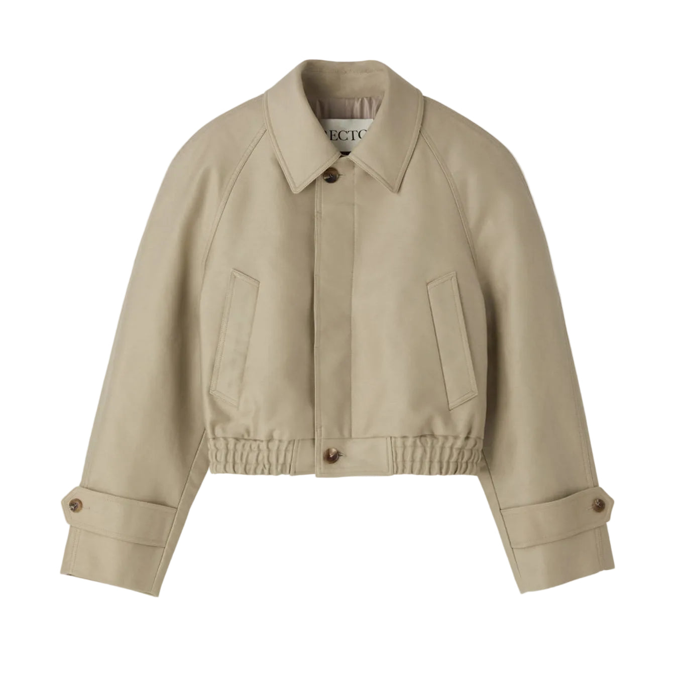 REGLAN SLEEVES COTTON JUMPER (LIGHT TAUPE)