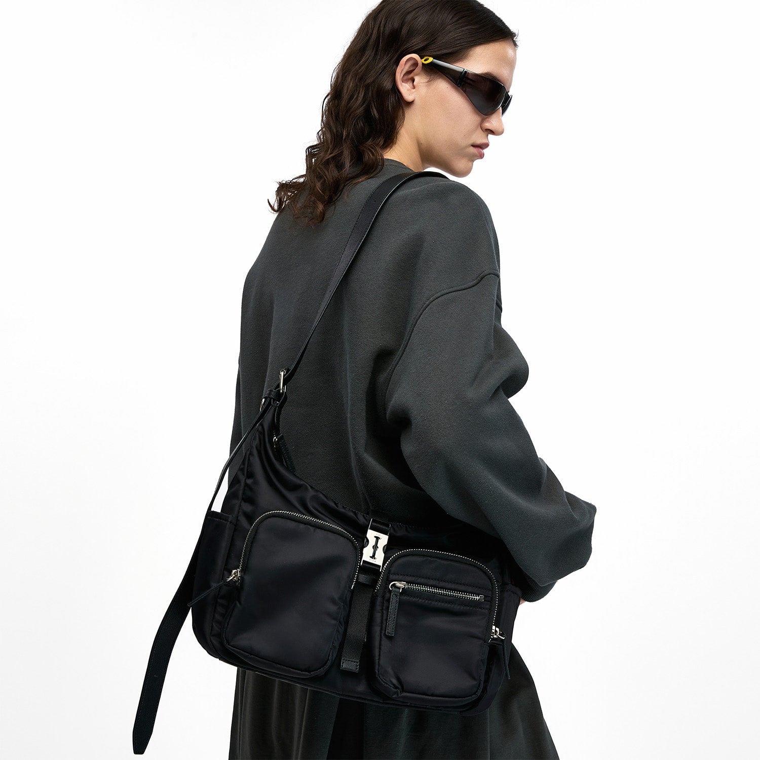 Hey Double Pocket Hobo S Black