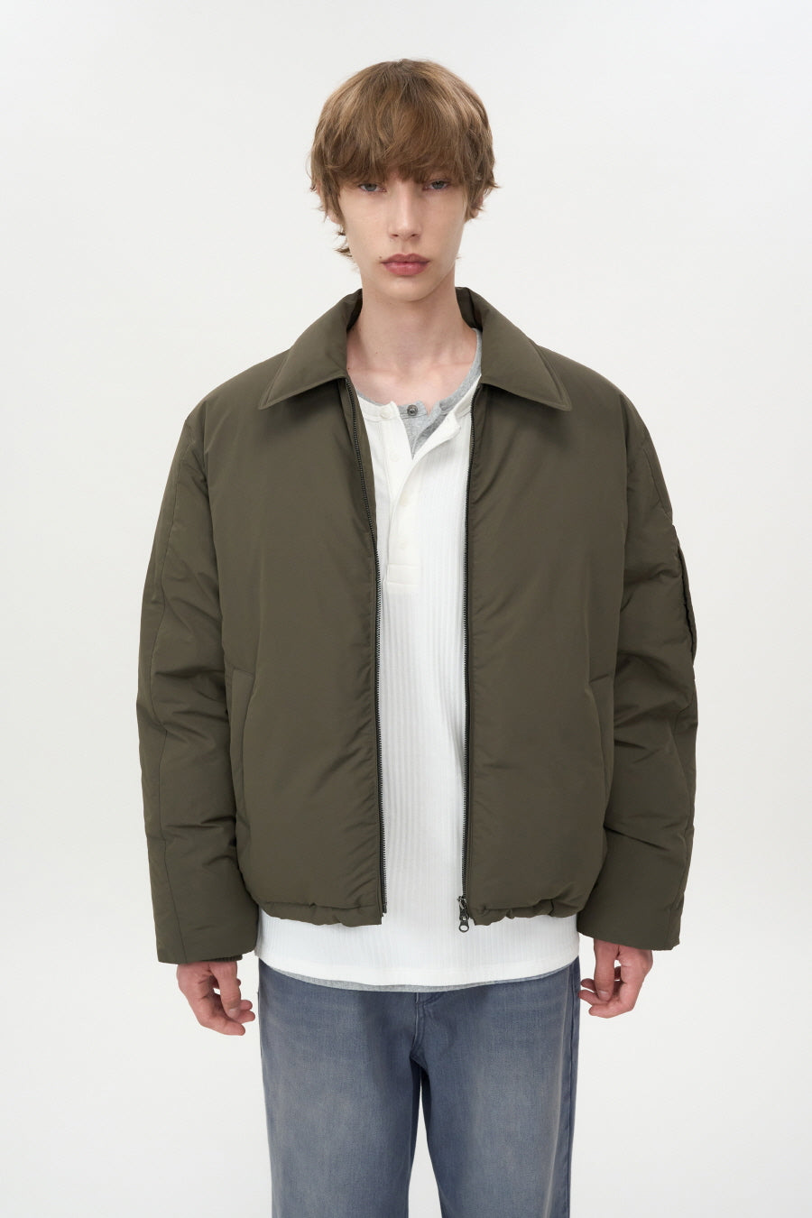 Color Flight Down Puffer KHAKI