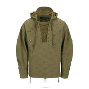 LACE-UP ANORAK HOODIE atb1141m(KHAKI)