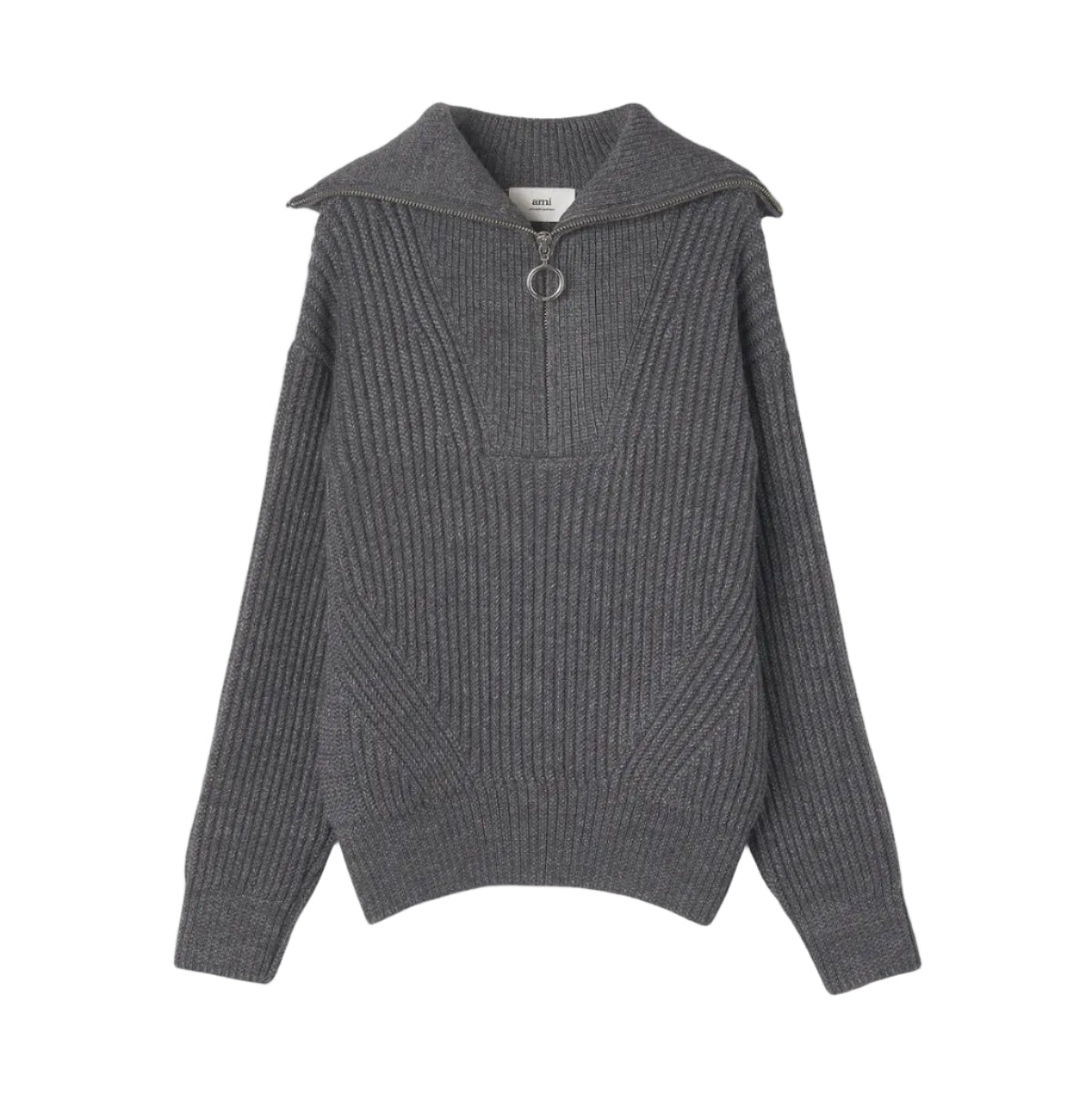 Wool Turtleneck Knit Sweater