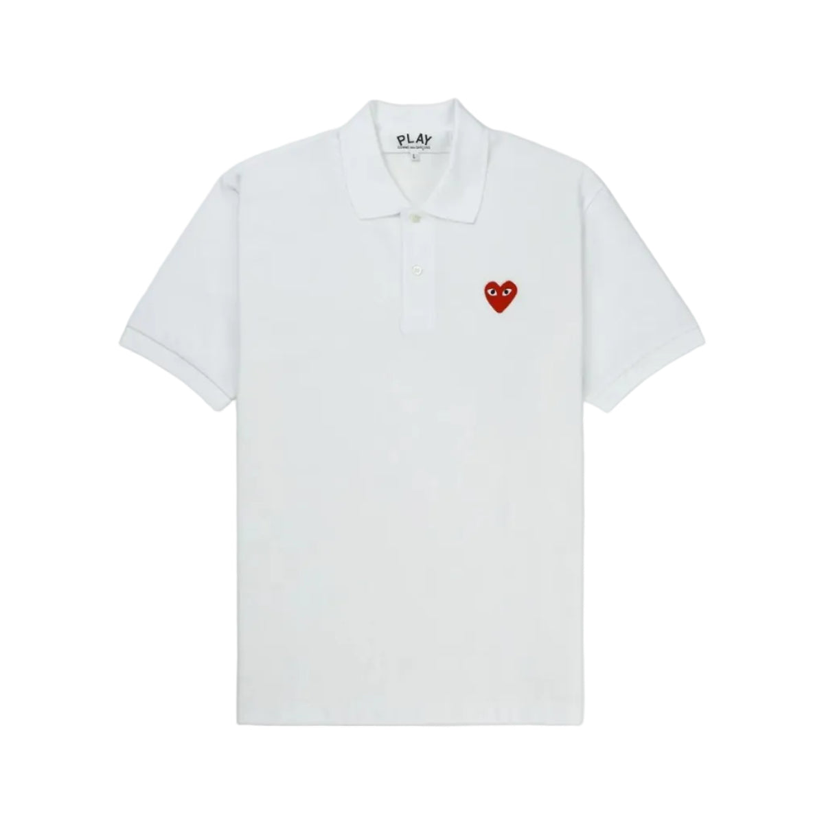 Red Heart Emblem Short-Sleeve Polo Shirt
