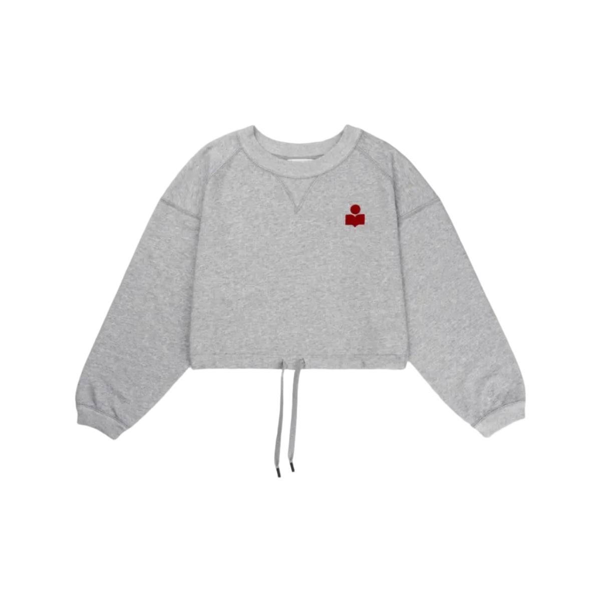 Margo Logo Sweatshirt - Gray/Red