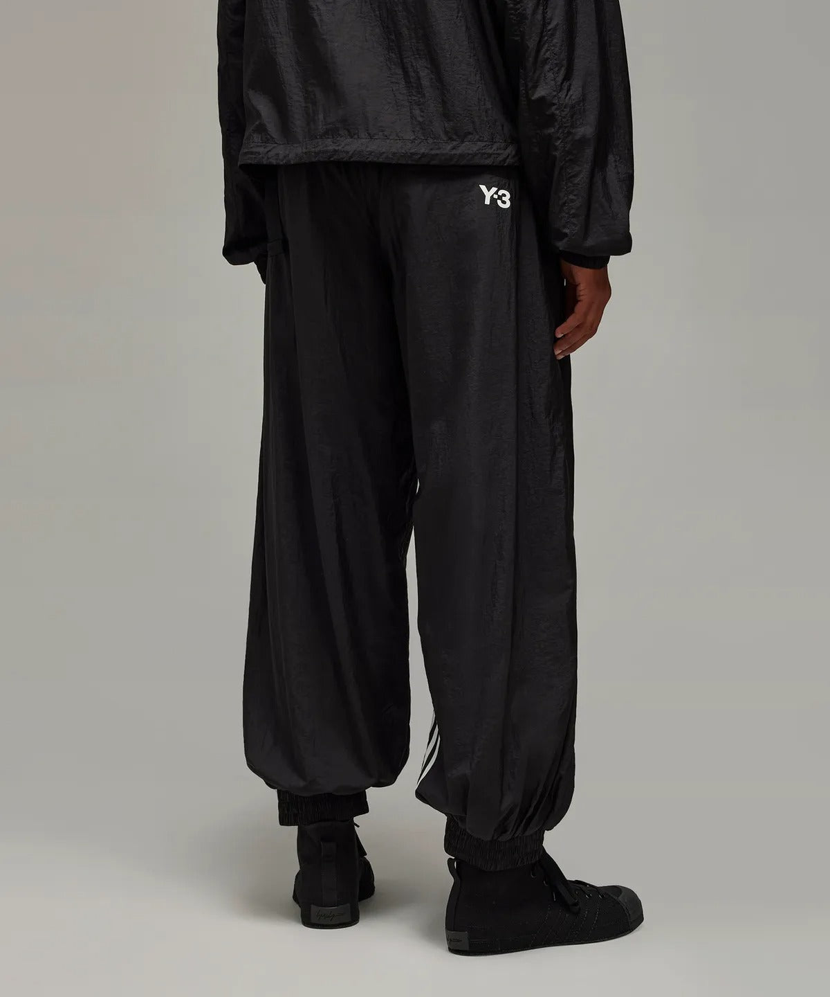 3-Stripes Nylon Shell Pants - Black