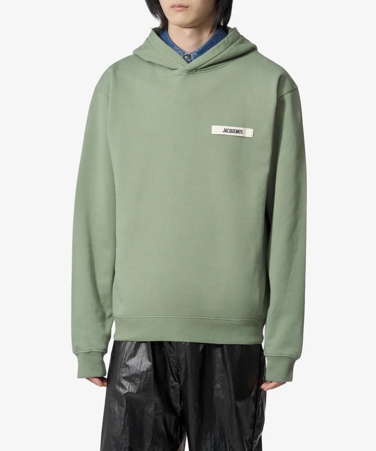 Le Hoodie Grosgrain Hoodie - Pale Green