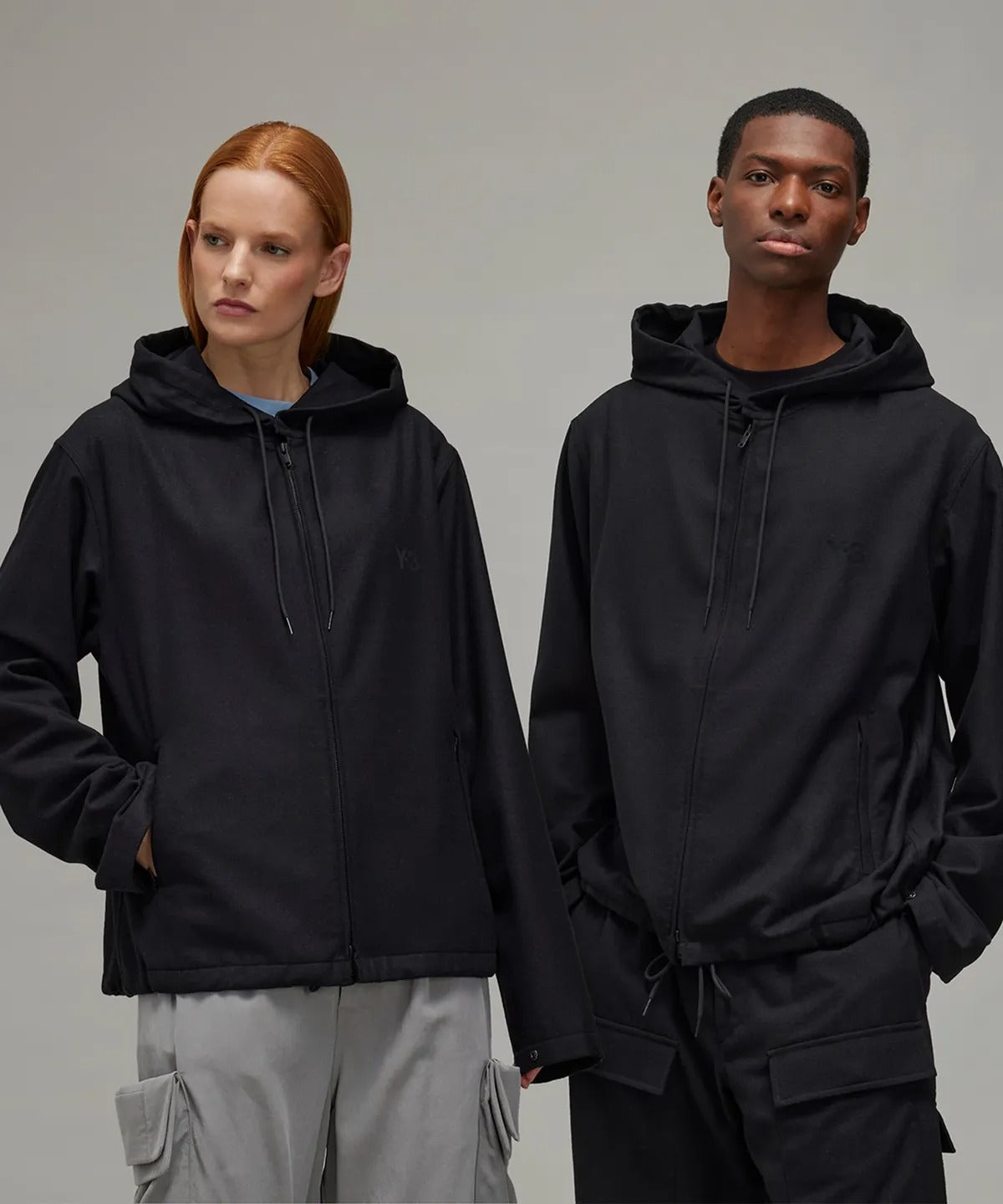 Flannel Hooded Top - Black