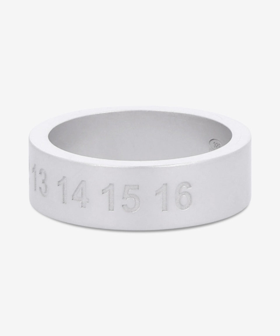 Number Reference 6.5mm Ring - Silver