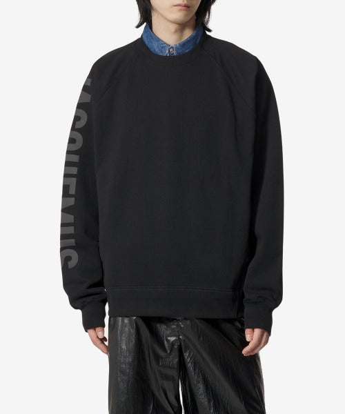 Le Sweatshirt Typo Crewneck Sweatshirt - Black