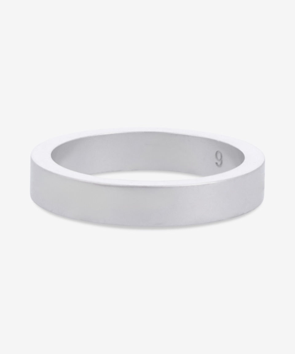 Number Reference 4mm Ring - Silver
