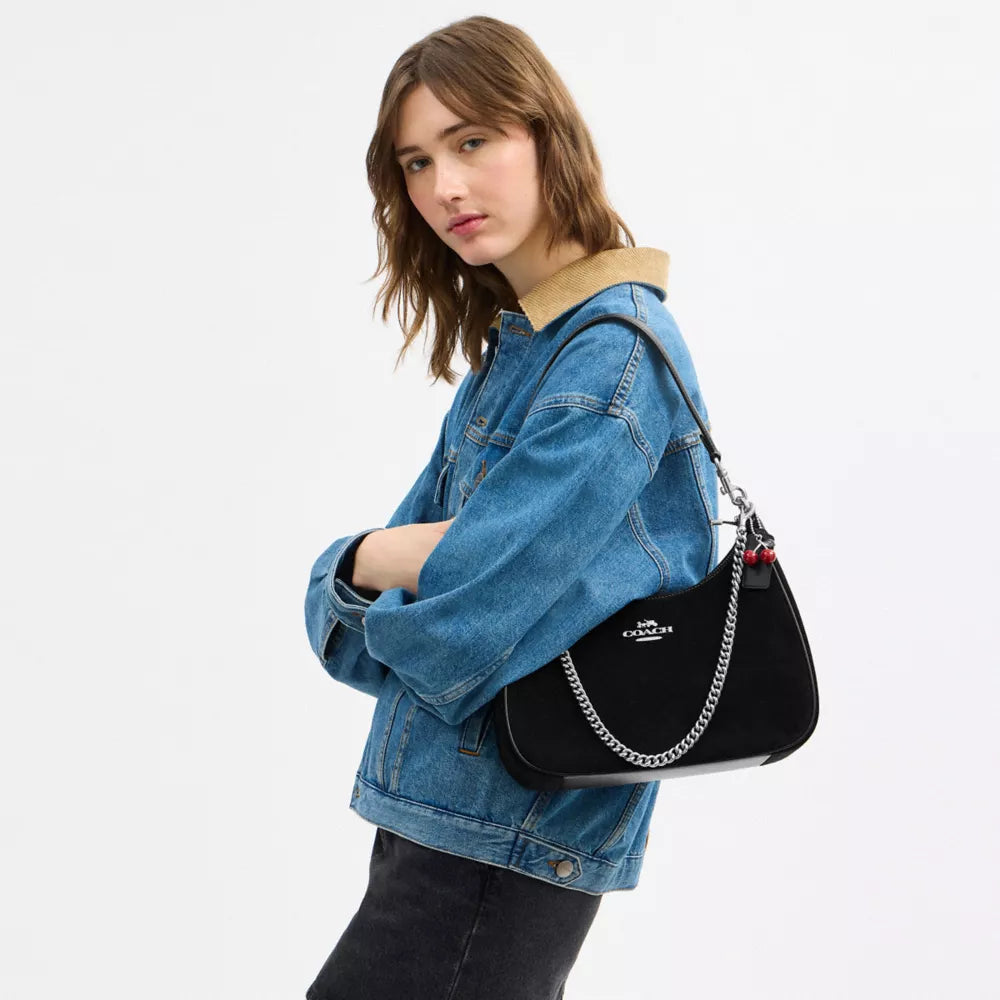 Teri Hobo Bag With Cherry Charm