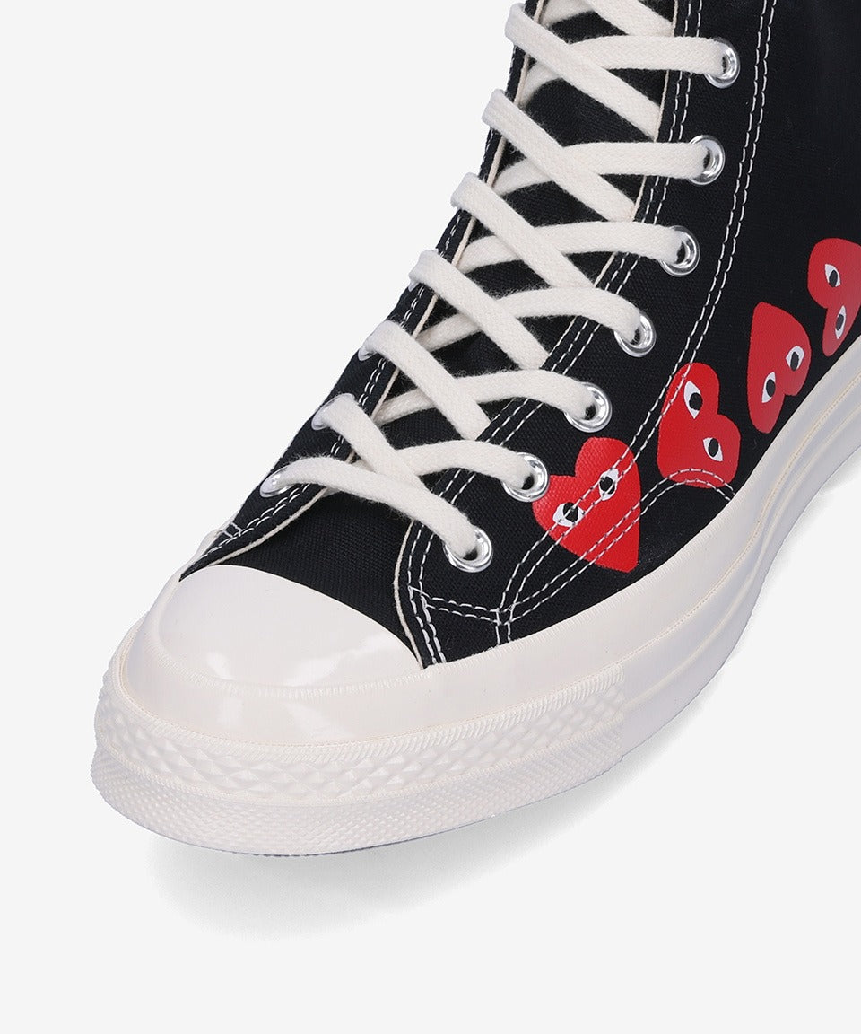 COMME des GARÇONS PLAY x Converse Chuck 70 Multi Heart High