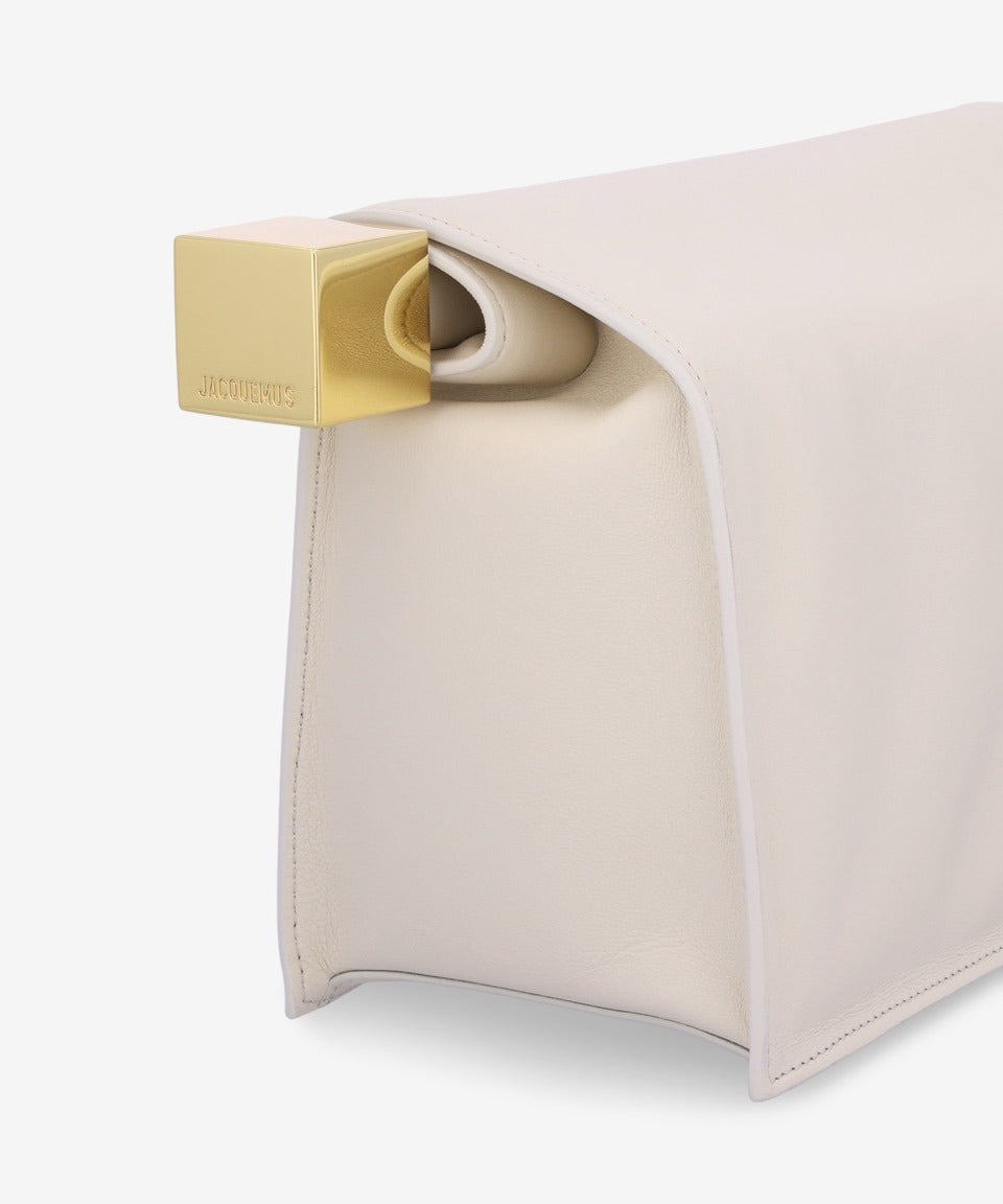 La Pochette Ronde Carré Clutch - Ivory