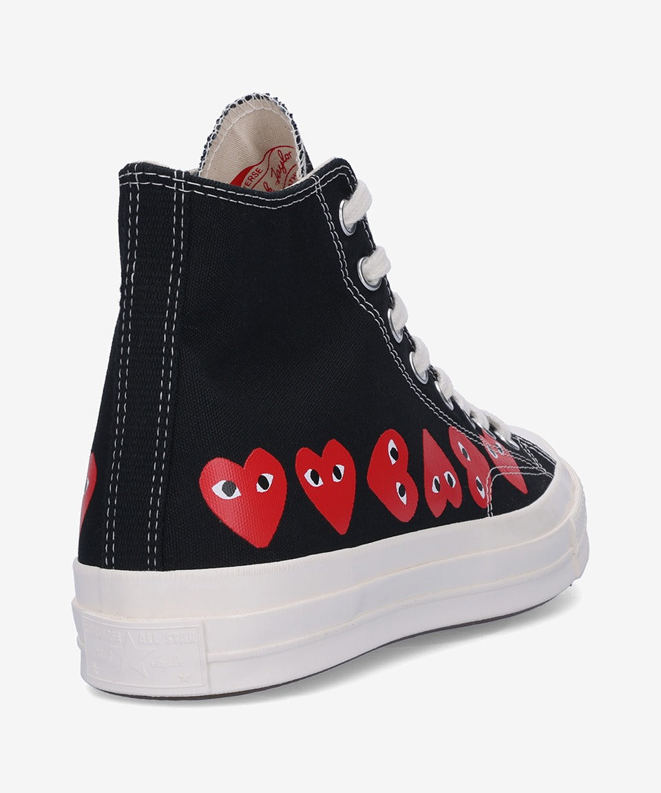 COMME des GARÇONS PLAY x Converse Chuck 70 Multi Heart High