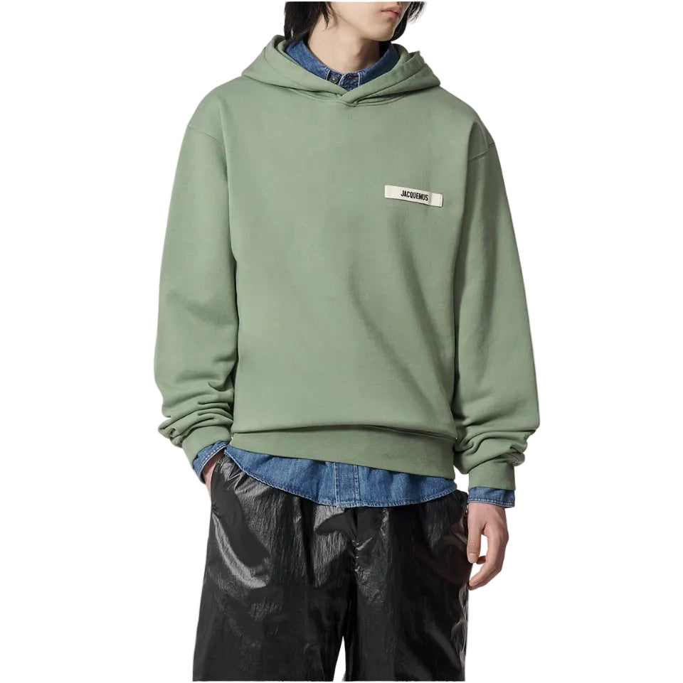 Le Hoodie Grosgrain Hoodie - Pale Green