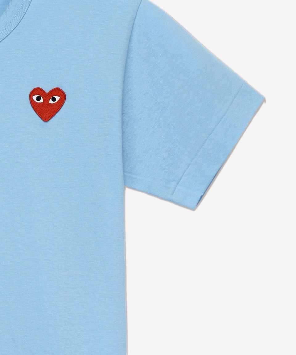 Double Red Heart Emblem Crewneck Cardigan