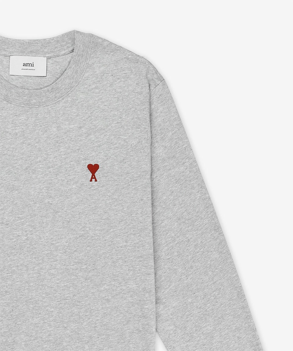 Red Heart Logo T-Shirt - Heather Gray