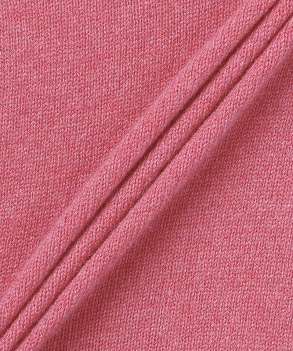 Double Red Heart Emblem Crewneck Cardigan