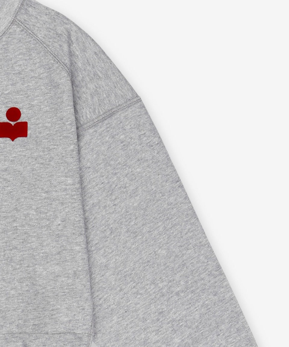 Margo Logo Sweatshirt - Gray/Red