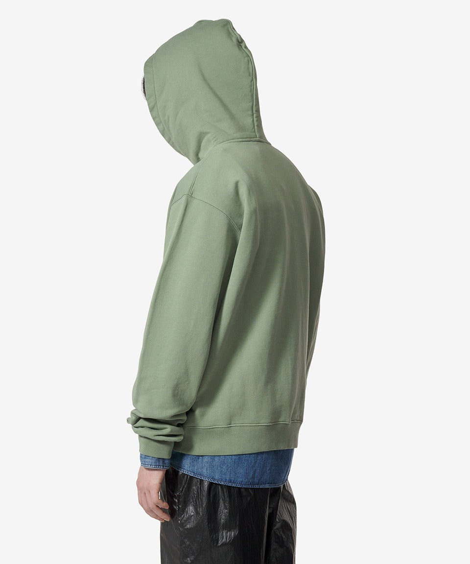 Le Hoodie Grosgrain Hoodie - Pale Green