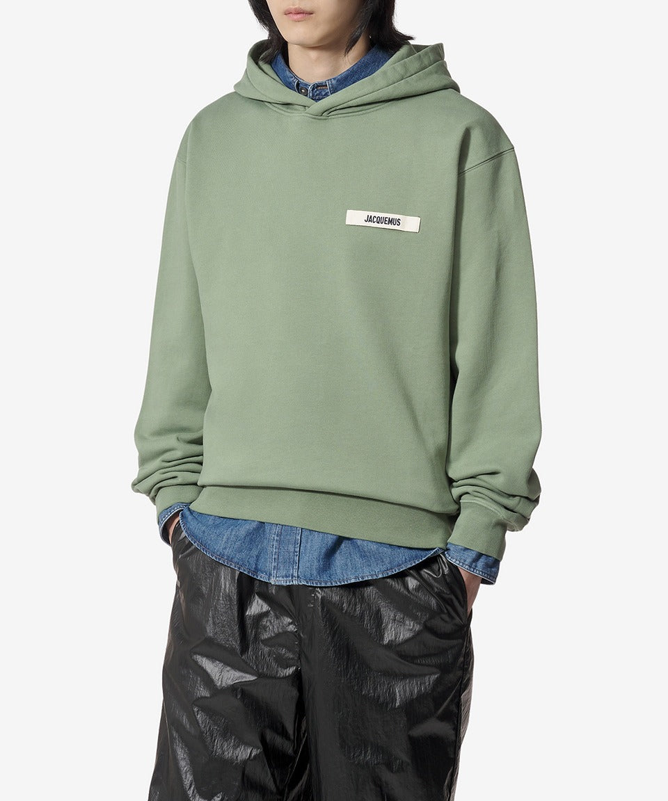 Le Hoodie Grosgrain Hoodie - Pale Green