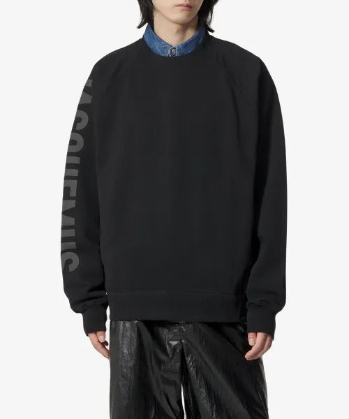 Le Sweatshirt Typo Crewneck Sweatshirt - Black