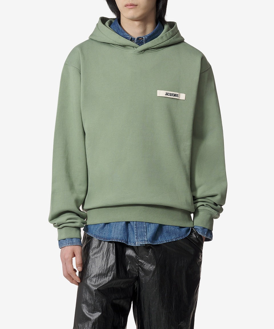Le Hoodie Grosgrain Hoodie - Pale Green