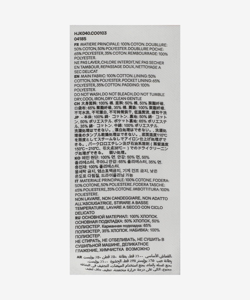 Cotton Heart Logo Zip-Up Jacket - Navy