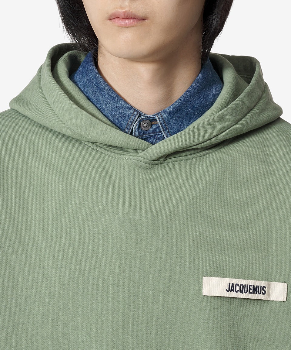 Le Hoodie Grosgrain Hoodie - Pale Green