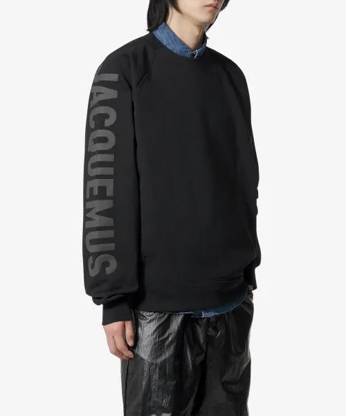 Le Sweatshirt Typo Crewneck Sweatshirt - Black