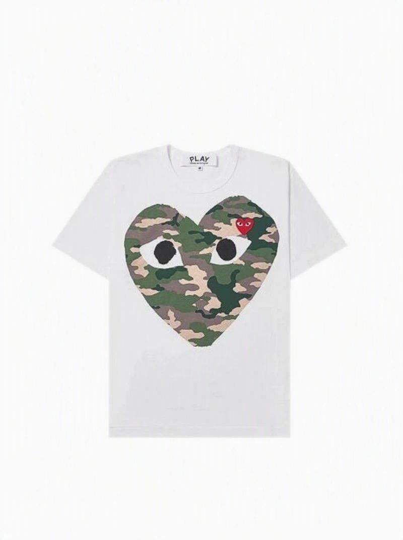 Comme des Garçons Blue Heart  Short Sleeve T-Shirt