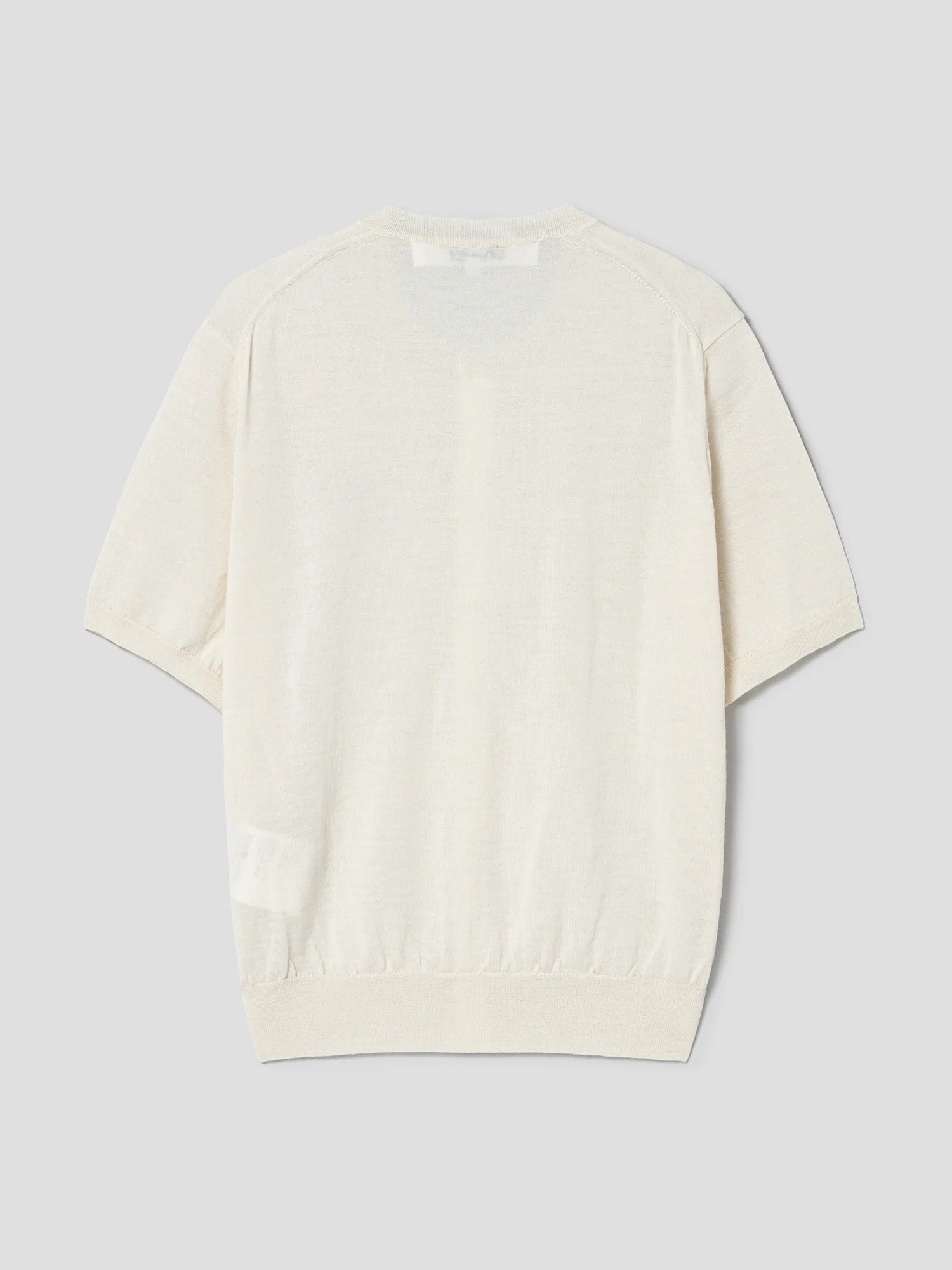 PLAY COMME DES GARCONS (Unisex) Red Heart Wappen Short Sleeve Cardigan-White