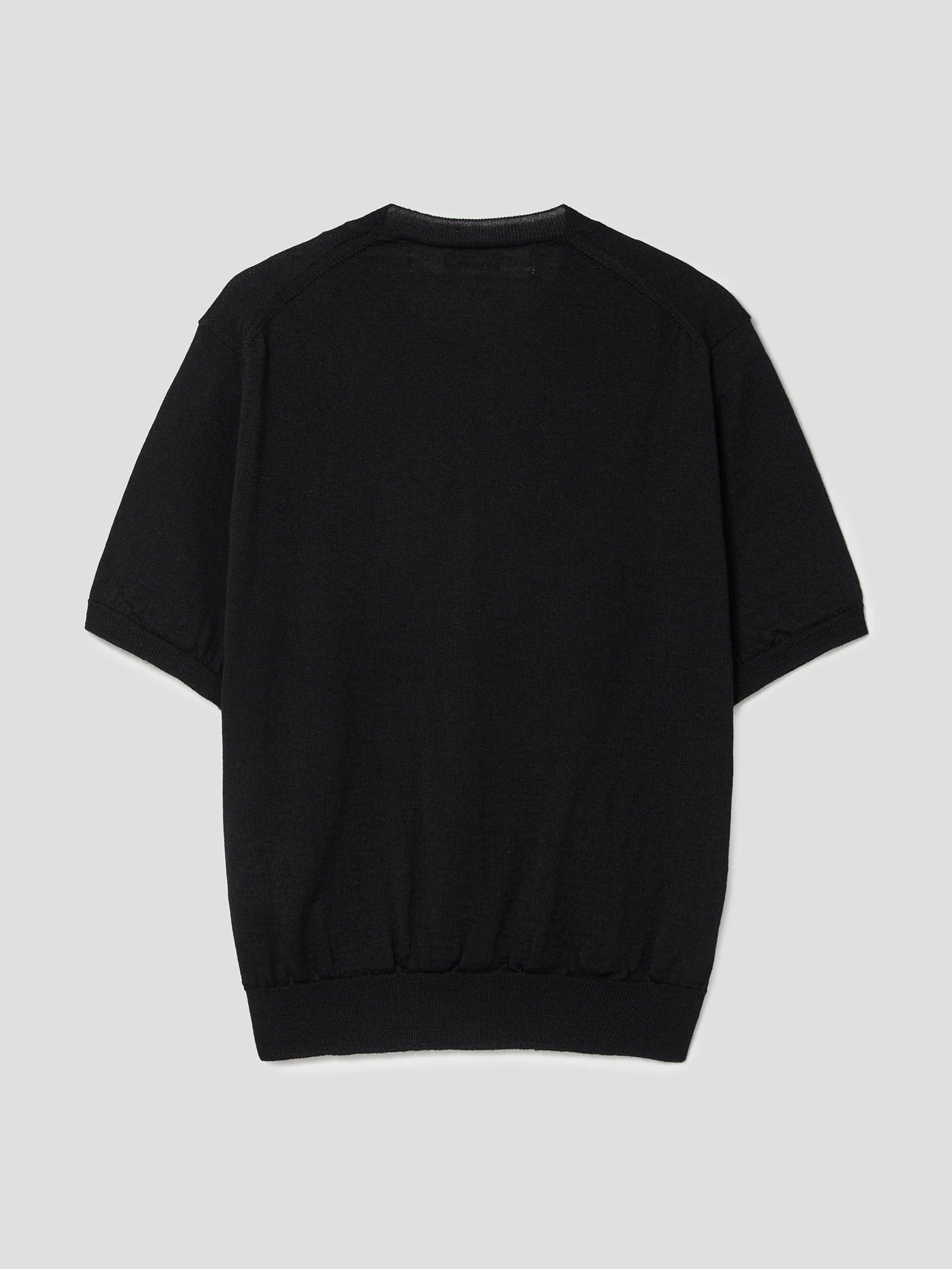 PLAY COMME DES GARCONS (Unisex) Red Heart Wappen Short Sleeve Cardigan-Black