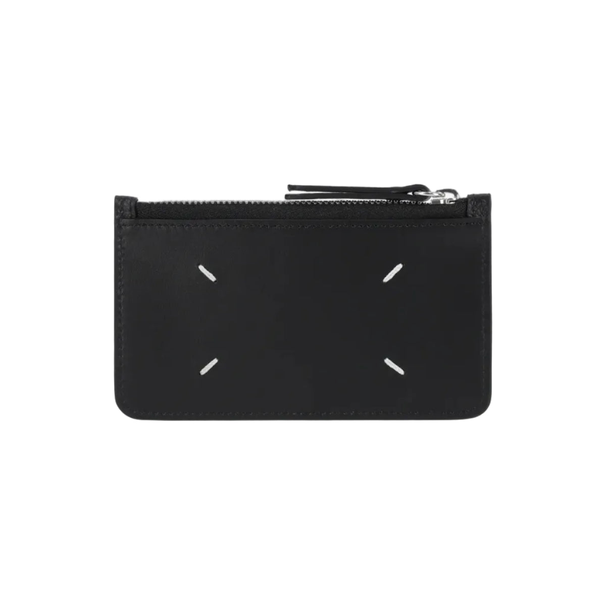 4 Stitch Zip EW Card Holder - Black