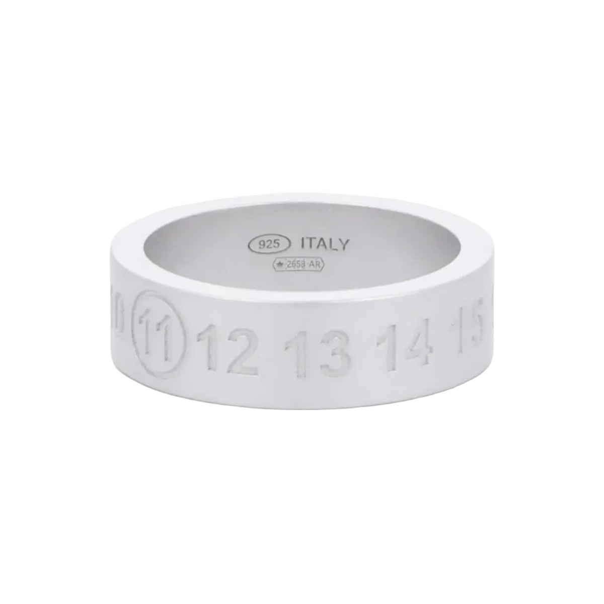 Number Reference 6.5mm Ring - Silver