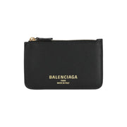 Balenciaga Cash 2.0 Long Coin And Card Holder in Black