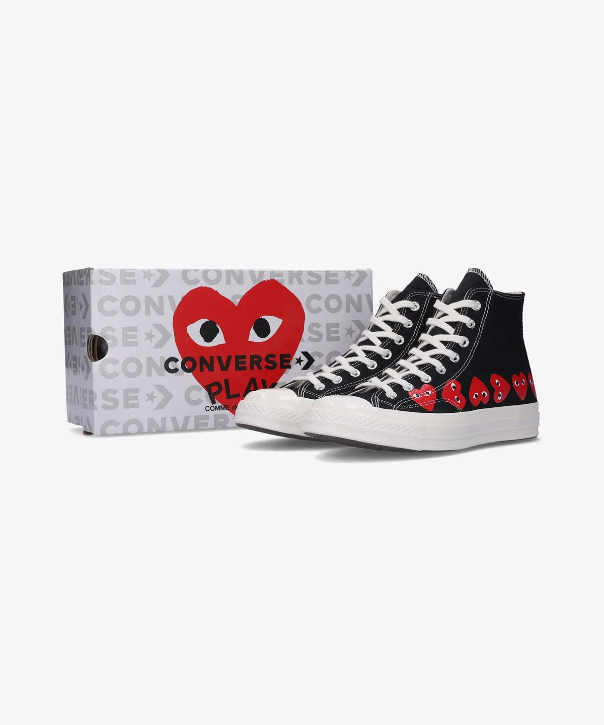 COMME des GARÇONS PLAY x Converse Chuck 70 Multi Heart High