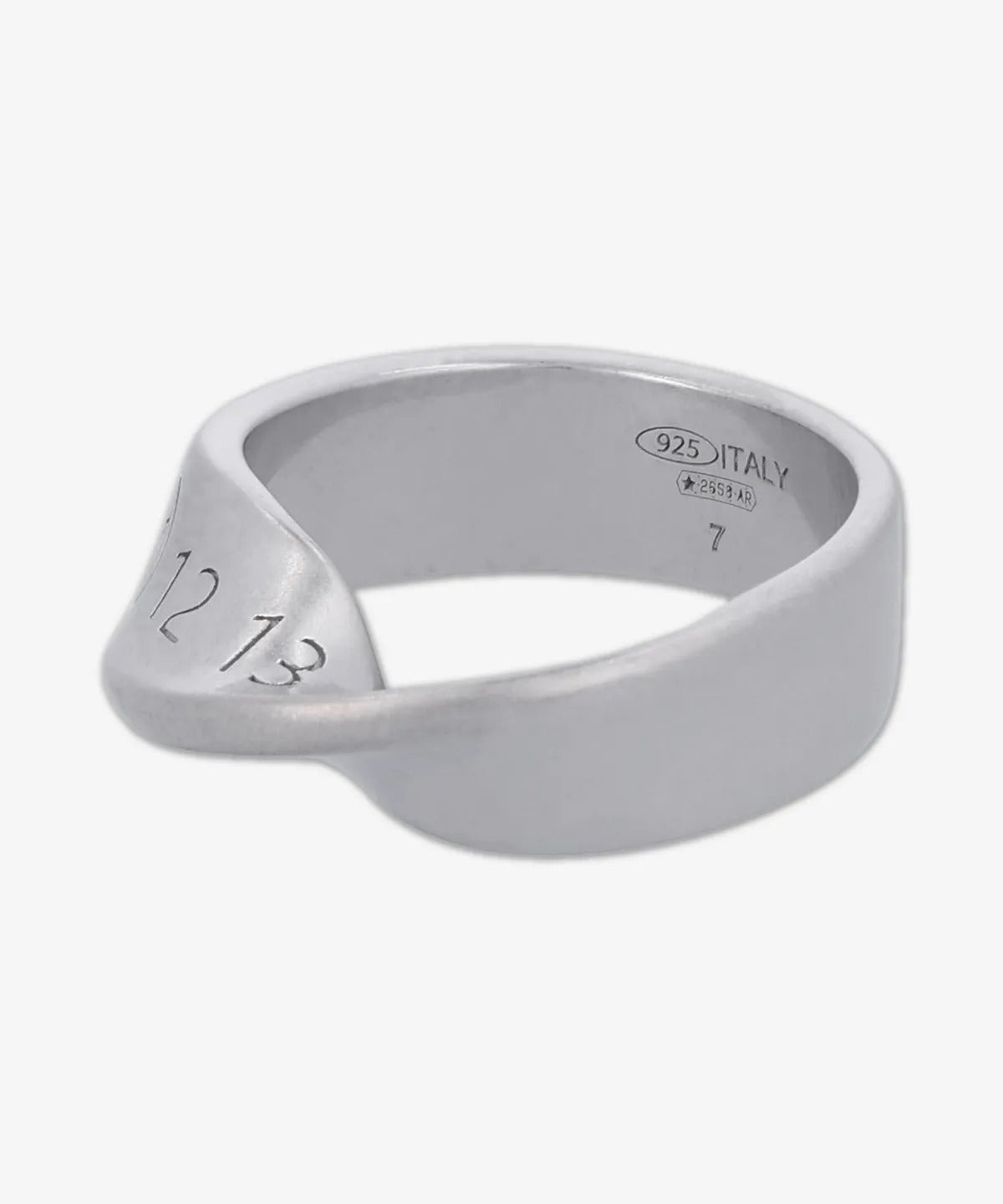 Twisted Numbering Ring - Silver