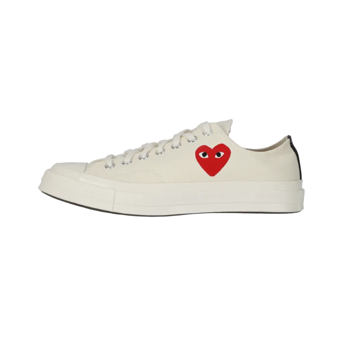 Converse Small Red Heart Low Top Sneakers - Beige