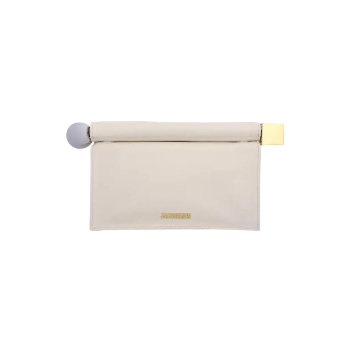 La Pochette Ronde Carré Clutch - Ivory