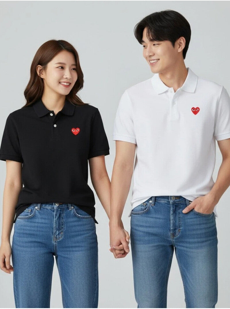 Heart Logo PK Short Sleeve T-Shirt Black