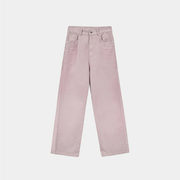 COLOR POINT WASHED DENIM PANTS IN PINK